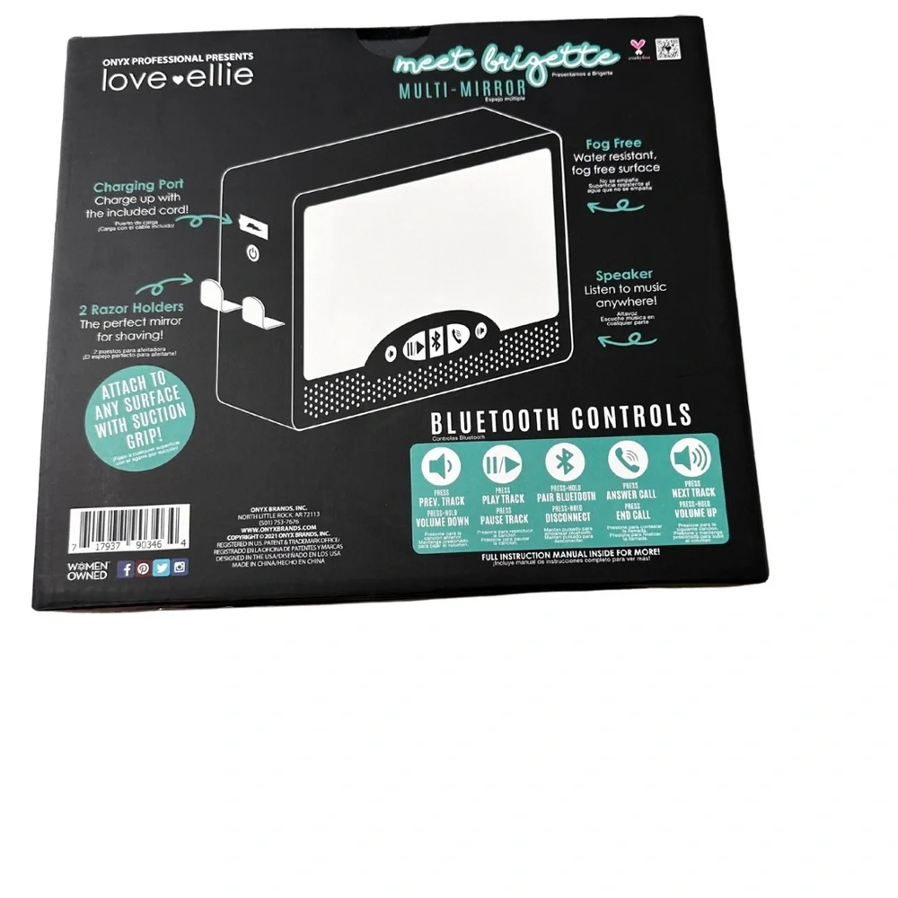 Love Ellie Multi-Mirror with Bluetooth - White